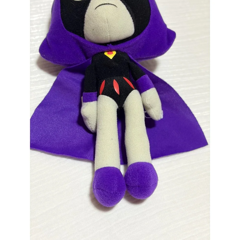 Teen Titans Go Raven Plush 10 Inch DC Comics Purple Hooded Cape Stuffed Animal